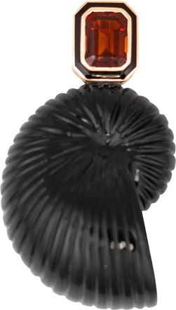 Dezso by Sara Beltran Pendente in oro rosa 18 carati con onice e citrino