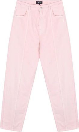 ALIX The Label Linnen Look Broek - Dames - Chinos - Roze - M - Linnen - Broeken