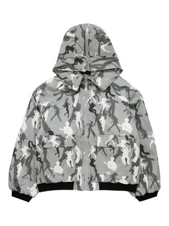 Spencer Badu hooded camouflage jacket - Grijs