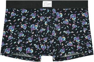 HOM Love Me Boxer Briefs in Black Print at Nordstrom, Size Xx-Large
