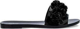 Melissa floral-embellished slides - women - Rubber/PVC/Rubber/Rubber - 35.5 - Black