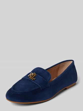 Lauren Ralph Lauren Loafers mit Label-Applikation Modell AVERI III in Marine, Gr&ouml;&szlig;e 40