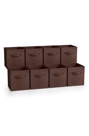 Sorbus 8-Pack Collapsible Storage Cubes in Chocolate at Nordstrom Rack