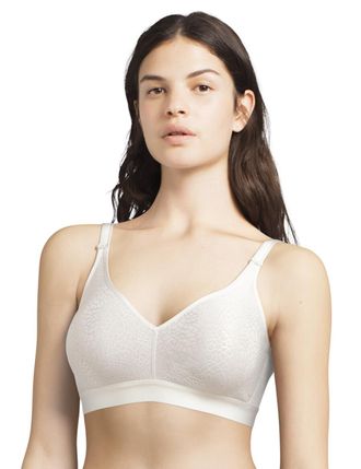 Chantelle Womens C18920 Magnifique Non Wired Bra - Ivory Polyamide - Size 44DD