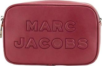 Marc Jacobs Marc Jacobs Flash Pomegranate Smooth Leather Embossed Camera Crossbody Bag Womens Purse