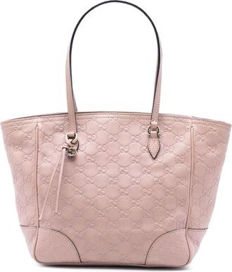 Gucci Pre-owned Womens Guccissima Bree Tote - Lilac Leather - One Size