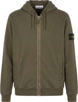 Stone Island Zip-throughs - Heren - Vesten met rits - Groen - L - Hoodies & sweatvesten