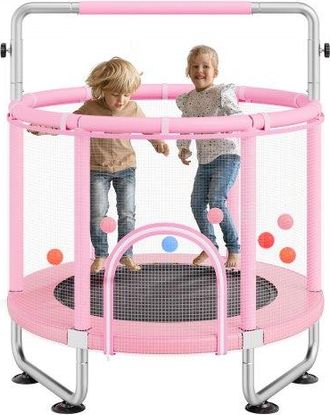 OEM Trampol&iacute;n Para Ni&ntilde;os Para Interiores Y Exteriores, Mini Trampol&iacute;n Recreativo Para Ni&ntilde;os Peque&ntilde;os Con Red De Seguridad Y Aro De Baloncesto, Para Ni&ntilde;os 