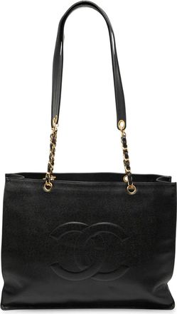Chanel Borsa tote CC in pelle Caviar 1996-1997 - Nero