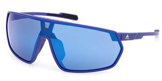 Adidas Sport Sp0089 PRFM Shield 91Q Mens Sunglasses Blue Size 144