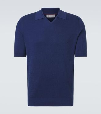 Brunello Cucinelli Polo in cotone a coste