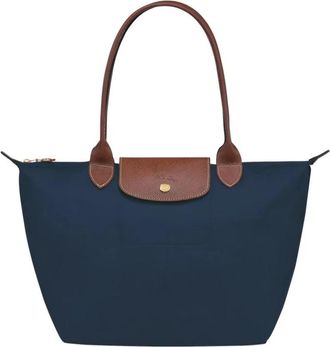 Longchamp Originele Le Pliage Schoudertas - Dames - Shoppers - Blauw - ONE Size - Tassen