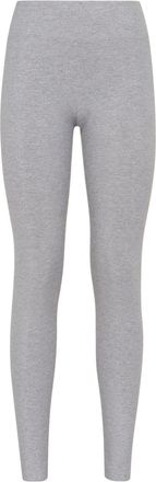 Plein Sport Tiger logo-patch lurex leggings - women - Elastane/Polyester/Viscose/Metallic Fibre - L - Grey