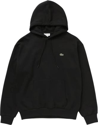 Lacoste Fleece Hoodie - Heren - Hoodies - Zwart - S - Katoen - Hoodies & sweatvesten