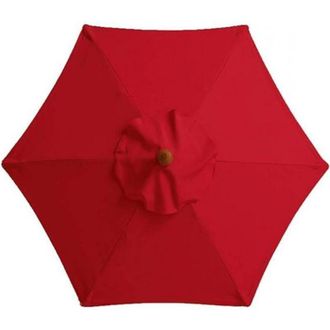 OEM Funda De Repuesto Para Sombrilla De Mesa De Mercado, Mesa Y Sombrilla - 6 Varillas - 3 M - Impermeable - Resistente A Los Rayos Uv - Negro