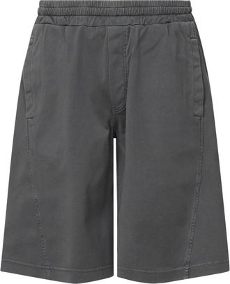 Dolce & Gabbana Korte Broeken, Heren, Grijs, S, Katoen, Grijze Katoenen Shorts met Zakken