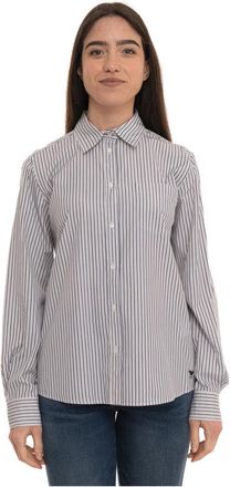 Max Mara Klassiek katoenen overhemd - Dames - Overhemden - Blauw - S - Katoen - Overhemden