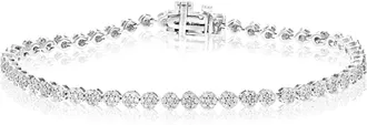 Vir Jewels 1.25 cttw Lab Grown Diamond Tennis Bracelet in Sterling Silver 7 Inch For Women
