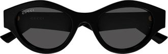 Gucci Zonnebril met kattenoogmontuur - Dames - Zonnebrillen - Zwart - 51 MM - Accessoires