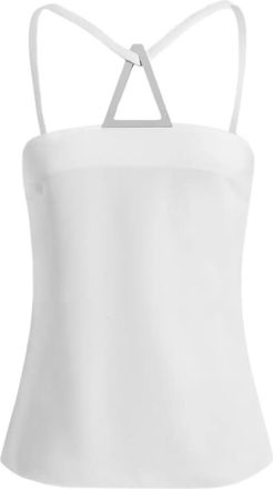 16Arlington Top Ivia in crêpe - Bianco