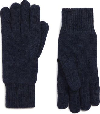 Barbour Carlton Stretch Wool Gloves in Navy at Nordstrom
