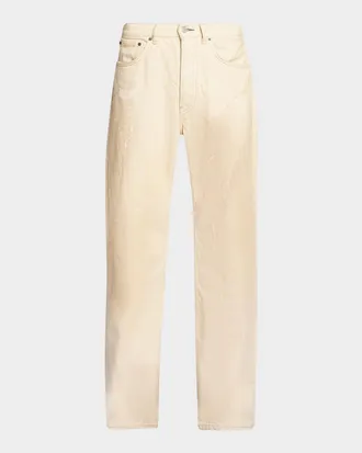 Acne Studios Men & apos;s Trafalgar Bleach-Splatter Straight-Leg Jeans
