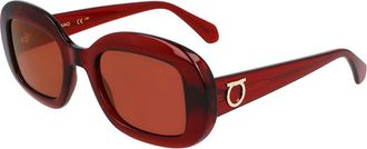 Ferragamo Womens Gancini 51Mm Sunglasses