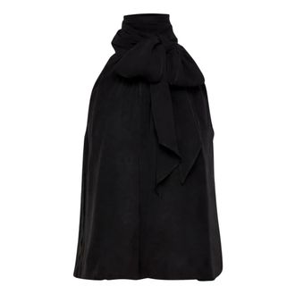 Max Mara Dames, Tops, Zwart, Maat: S Zijde