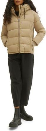 Noize Gracie Hooded Puffer Jacket in Sand at Nordstrom Rack, Size X-Small