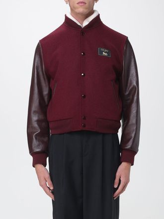 Celine Varsity Bomber Jacket in Virgin Wool Blend with Appliqu&eacute; Logo
