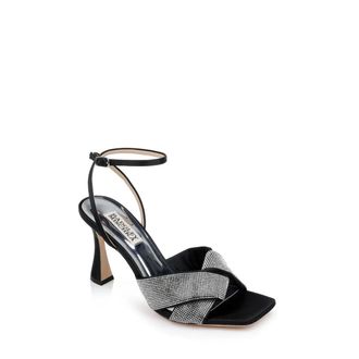 Badgley Mischka Brinlee Sandals Womens Black Studded Stiletto Heel ZOGG3838