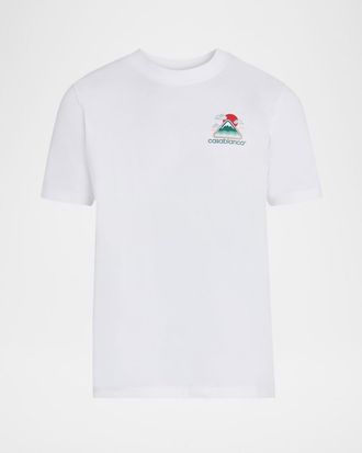 Casablanca Mens Montagne Ondulee Graphic T-Shirt