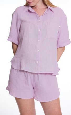 Cache Coeur Maternity Pajama Set Ice Cream in Lilac at Nordstrom, Size X-Large/xx-Large