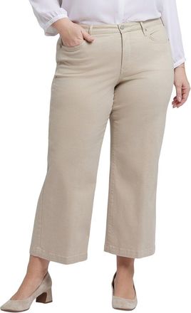 NYDJ Nydj Plus Teresa Feather Wide Leg Jean