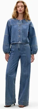 Rebecca Taylor Dax Denim Jacket in Dax Wash at Nordstrom, Size X-Large