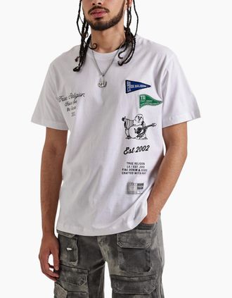 True Religion Mens True Religion 108918 Mens T Shirts - White - Size: 44