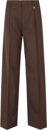 Dondup Broeken, Dames, Bruin, XS, Wide Broeken