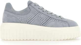 Hogan Sneakers, female, Blue, Size: 8 US H-stripes Sneakers