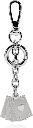 Maison Margiela Sleutelhanger met Bedeltjes - unisex - Sleutelhangers & Tashangers - Grijs - ONE Size - Leer - Accessoires
