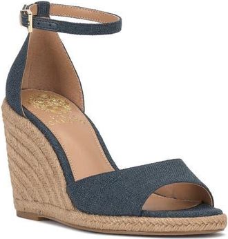Vince Camuto Felyn Espadrille Wedge Sandal in Denim Blue at Nordstrom, Size 6.5