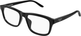 Balenciaga Vierkant Optisch Montuur - unisex - Brillen - Zwart - 55 MM - Accessoires