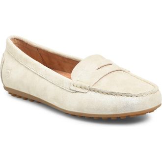 B&oslash;rn Finley Penny Loafer in Champagne Metallic at Nordstrom Rack, Size 6.5