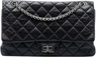 Chanel Pre-owned Double Flap Shoulder Bag - Dames - Vintage Schoudertas - Zwart - ONE Size - Leer - Vintage