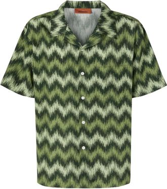 Missoni Camicia con stampa a zigzag - Verde