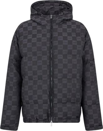Iceberg Giacca in nylon con lavorazione jacquard e dettaglio logo - - Jackets - Uomo - Nero - XL