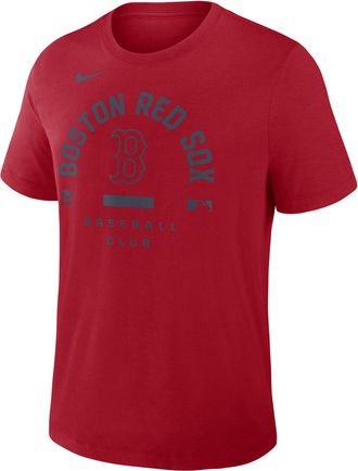 Nike Boston Red Sox Authentic Collection Early Work Nike Mens Dri-FIT MLB T-Shirt in Red | 034J62QBQ-HXK
