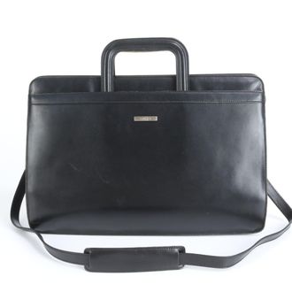 Gucci Black Leather Briefcase (Pre-Owned)
