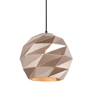 Netlighting Modern Hanging Pendant Golden 1 Light E27 in Gold