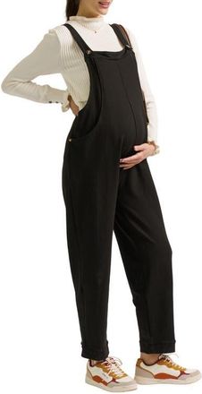 Cache Coeur Audrey Maternity & Nursing Overalls in Black at Nordstrom, Size Xx-Large