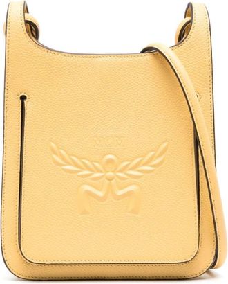 MCM mini Himmel Hobo crossbody bag - women - Calf Leather - One Size - Yellow